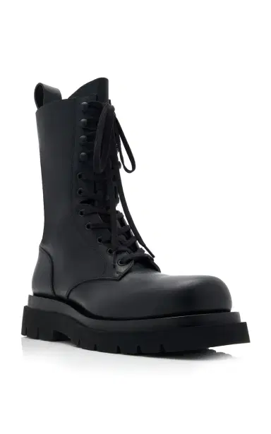 Bottega Veneta Lug Lace-Up Boot Military Calf | Thumbnail 7