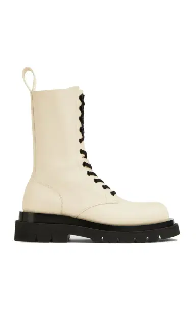 Bottega Veneta Lug Lace-Up Boot Military Calf | Thumbnail 8