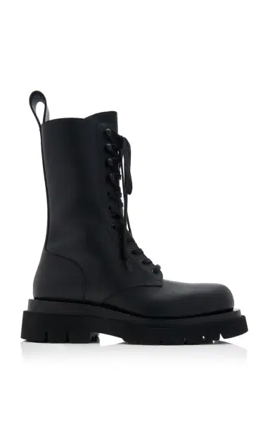 Bottega Veneta Lug Lace-Up Boot Military Calf | Thumbnail 1
