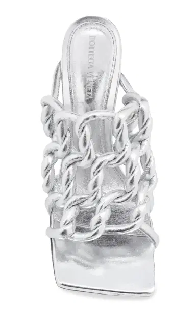 Bottega Veneta Stretch Metallic Leather Sandals | Thumbnail 4 Bottega Veneta Stretch Metallic Leather Sandals | Thumbnail 4