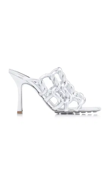 Bottega Veneta Stretch Metallic Leather Sandals | Thumbnail 8 Bottega Veneta Stretch Metallic Leather Sandals | Thumbnail 8