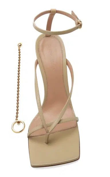 Bottega Veneta Chain-Trimmed Lounge Leather Sandals | Thumbnail 5