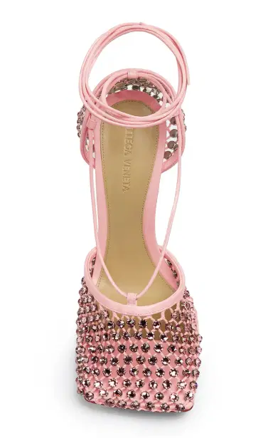 Bottega Veneta Stretch Lace-Up Crystal Sandals | Thumbnail 3 Bottega Veneta Stretch Lace-Up Crystal Sandals | Thumbnail 3