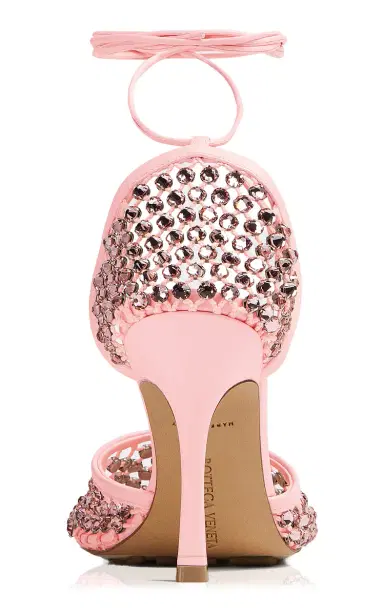 Bottega Veneta Stretch Lace-Up Crystal Sandals | Thumbnail 4 Bottega Veneta Stretch Lace-Up Crystal Sandals | Thumbnail 4