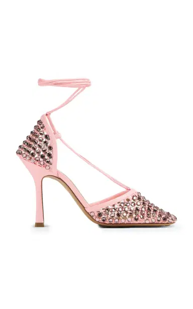 Bottega Veneta Stretch Lace-Up Crystal Sandals | Thumbnail 6 Bottega Veneta Stretch Lace-Up Crystal Sandals | Thumbnail 6