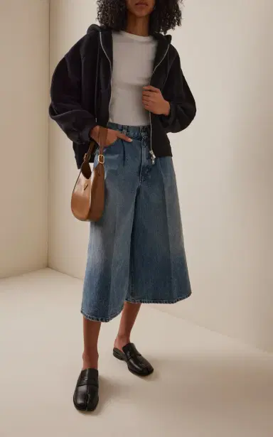RÙADH Exclusive The Raasey Rigid High-Rise Gaucho Jeans | Thumbnail 2