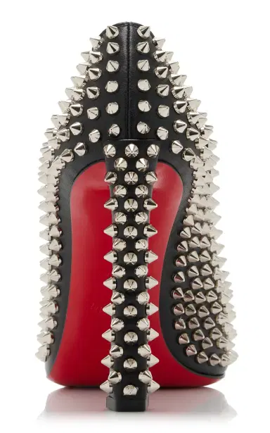 Christian Louboutin Condora Spikes 100mm Studded Leather Pumps | Thumbnail 4