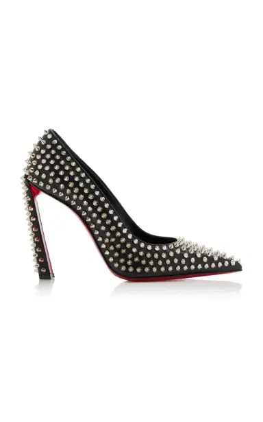 Christian Louboutin Condora Spikes 100mm Studded Leather Pumps | Thumbnail 6