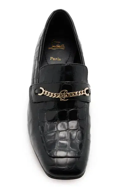 Christian Louboutin MJ Moc 50mm Croc-Embossed Leather Pumps | Thumbnail 3 Christian Louboutin MJ Moc 50mm Croc-Embossed Leather Pumps | Thumbnail 3