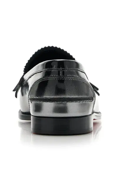 Christian Louboutin Donna Burnished Leather Penny Loafers | Thumbnail 5