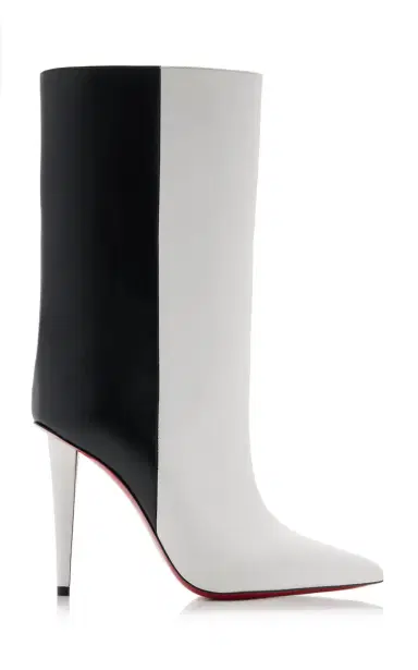Christian Louboutin Astrilarge 100mm Two-Tone Leather Ankle Boots | Thumbnail 1 Christian Louboutin Astrilarge 100mm Two-Tone Leather Ankle Boots | Thumbnail 1
