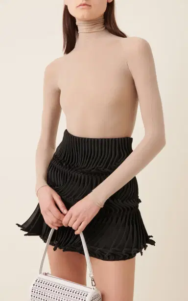 ALAÏA Knit Turtleneck Bodysuit | Thumbnail 5
