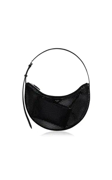 Alaïa One Piece Demi Leather-Trimmed Mesh Shoulder Bag | Thumbnail 1 Alaïa One Piece Demi Leather-Trimmed Mesh Shoulder Bag | Thumbnail 1