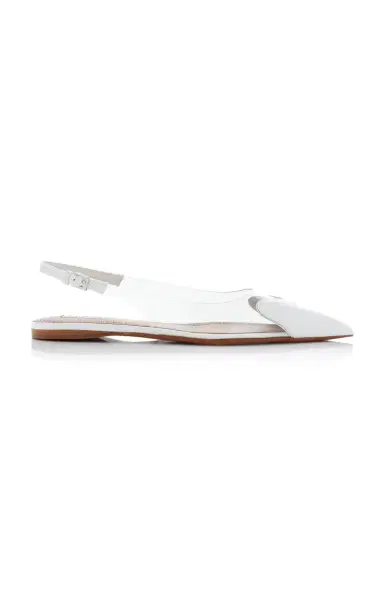 ALAÏA Le Cœur PVC Slingback Flats | Thumbnail 1
