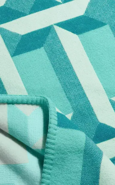 Tiffany & Co. T True Wool-Cashmere Blanket - Blue | Thumbnail 4