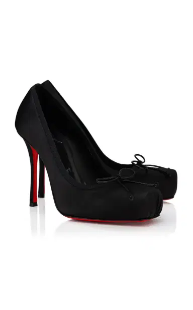 Christian Louboutin Cassia Nodo 100mm Crepe-Satin Pumps | Thumbnail 3 Christian Louboutin Cassia Nodo 100mm Crepe-Satin Pumps | Thumbnail 3