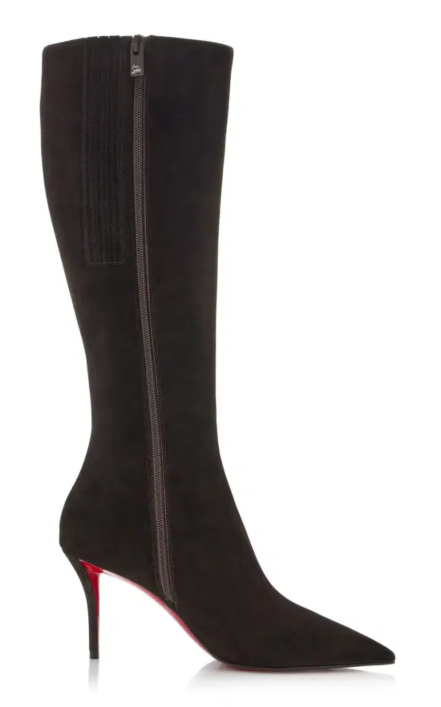 Christian Louboutin Miss Z 80mm Veau Velours Knee Boots