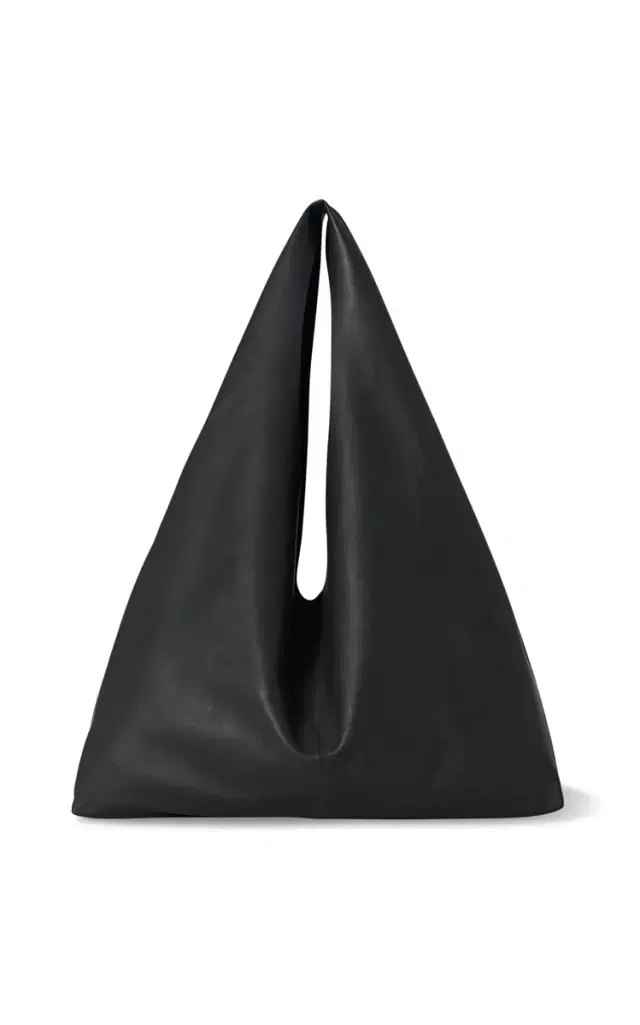 Bindle Leather Hobo Bag - Black - OS