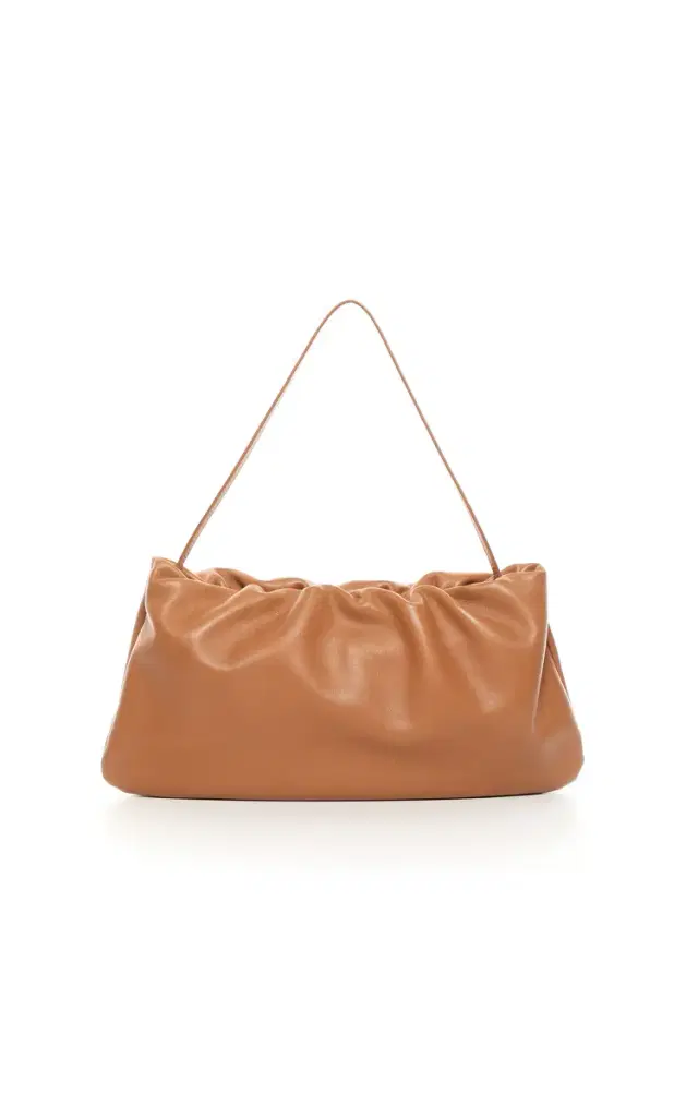 The Row XL Bourse Leather Bag