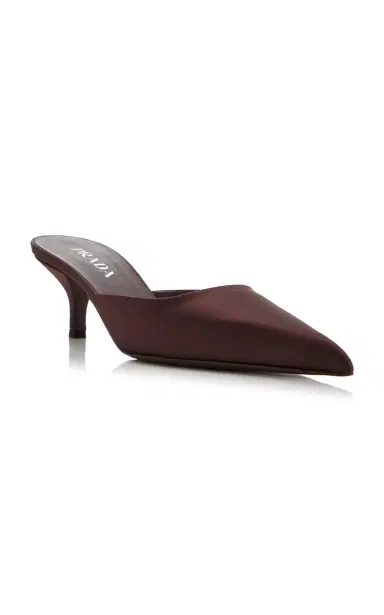 Prada Satin Mules | Thumbnail 5
