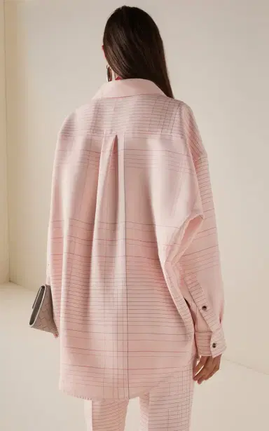 Bottega Veneta Striped Stretch-Crepe Shirt | Thumbnail 4 Bottega Veneta Striped Stretch-Crepe Shirt | Thumbnail 4