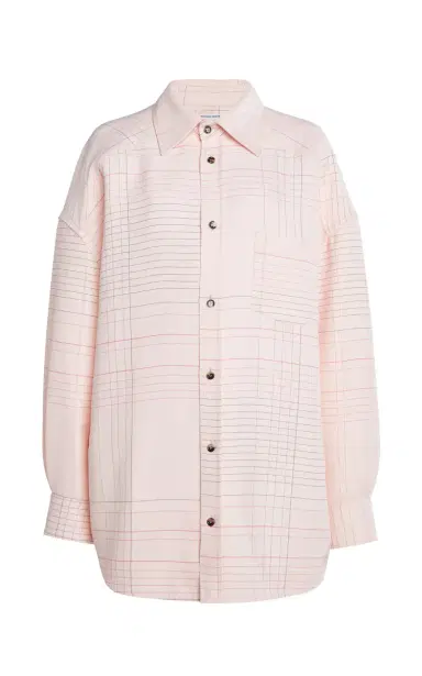 Bottega Veneta Striped Stretch-Crepe Shirt | Thumbnail 1 Bottega Veneta Striped Stretch-Crepe Shirt | Thumbnail 1