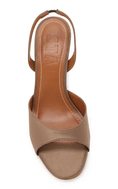 Staud Brigitte Satin Slingback Sandals | Thumbnail 3 Staud Brigitte Satin Slingback Sandals | Thumbnail 3