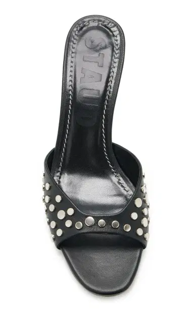 Staud Brigitte Studded Leather Mules | Thumbnail 3