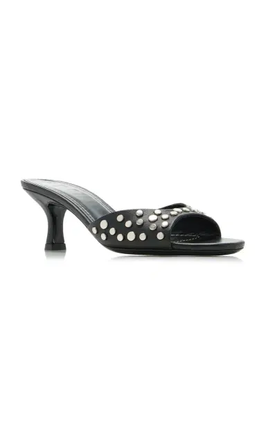 Staud Brigitte Studded Leather Mules | Thumbnail 4