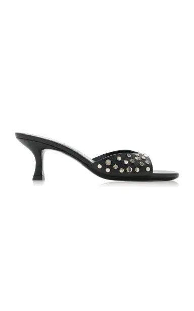 Staud Brigitte Studded Leather Mules | Thumbnail 6