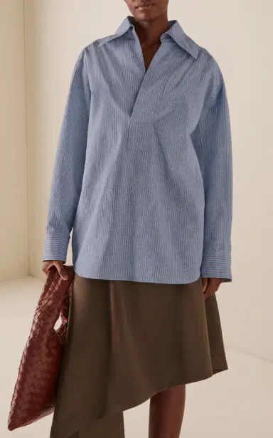 Bottega Veneta Oversized Cotton-Linen Shirt | Thumbnail 2