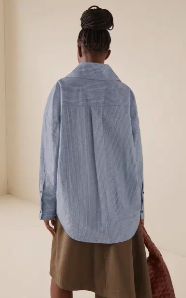 Bottega Veneta Oversized Cotton-Linen Shirt | Thumbnail 4