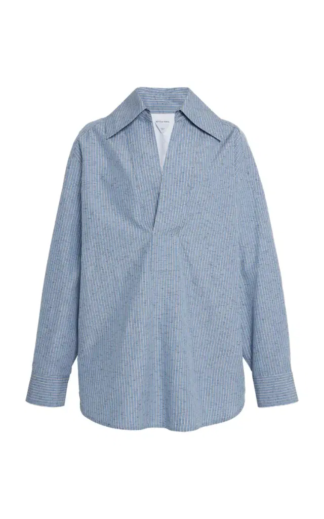 Bottega Veneta Oversized Cotton-Linen Shirt