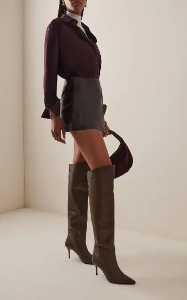 STAUD Sebastian Leather Over-The-Knee Boots | Thumbnail 2