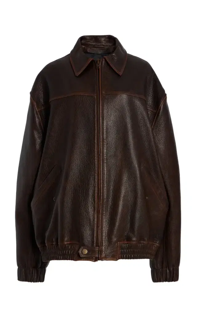 Huntington Oversized Leather Jacket
