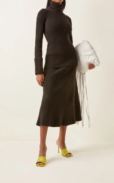 Bottega Veneta Ribbed-Knit Wool Turtleneck Sweater | Thumbnail 2 Bottega Veneta Ribbed-Knit Wool Turtleneck Sweater | Thumbnail 2