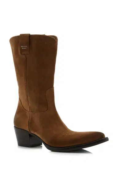 Prada Suede Western Boots | Thumbnail 4 Prada Suede Western Boots | Thumbnail 4