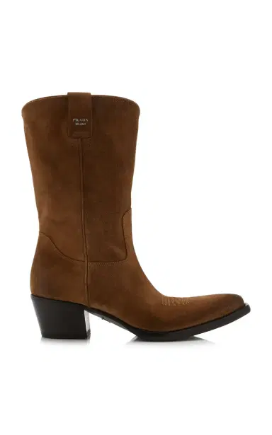 Prada Suede Western Boots | Thumbnail 6 Prada Suede Western Boots | Thumbnail 6