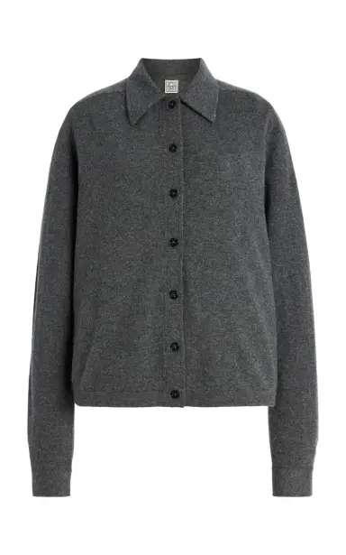 Toteme Raglan-Sleeve Cashmere Cardigan | Thumbnail 1 Toteme Raglan-Sleeve Cashmere Cardigan | Thumbnail 1