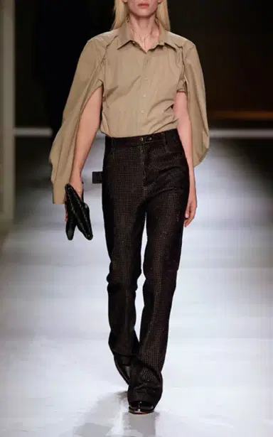 Bottega Veneta Cape-Sleeve Cotton-Blend Poplin Shirt | Thumbnail 3 Bottega Veneta Cape-Sleeve Cotton-Blend Poplin Shirt | Thumbnail 3