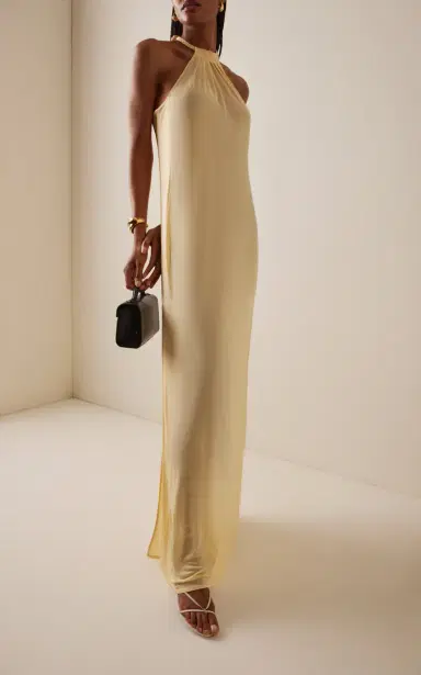 BEVZA Spikelet Crepe Maxi Dress | Thumbnail 2 BEVZA Spikelet Crepe Maxi Dress | Thumbnail 2