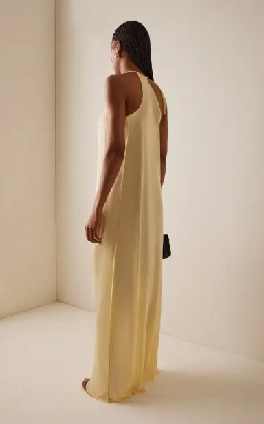 BEVZA Spikelet Crepe Maxi Dress | Thumbnail 4 BEVZA Spikelet Crepe Maxi Dress | Thumbnail 4