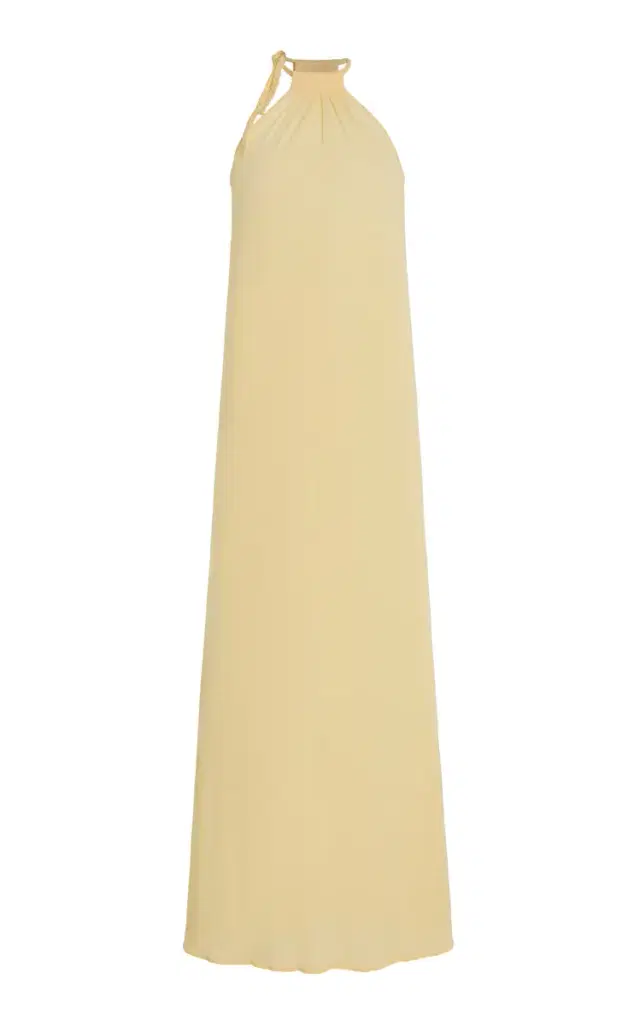 Spikelet Crepe Maxi Dress