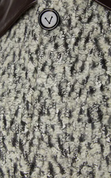 Bottega Veneta Chevron Bouclé Wool-Blend Coat | Thumbnail 5