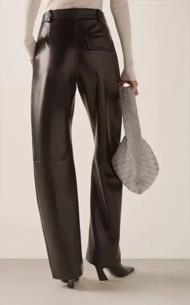 Bottega Veneta Mid-Rise Leather Barrel-Leg Pants | Thumbnail 5 Bottega Veneta Mid-Rise Leather Barrel-Leg Pants | Thumbnail 5