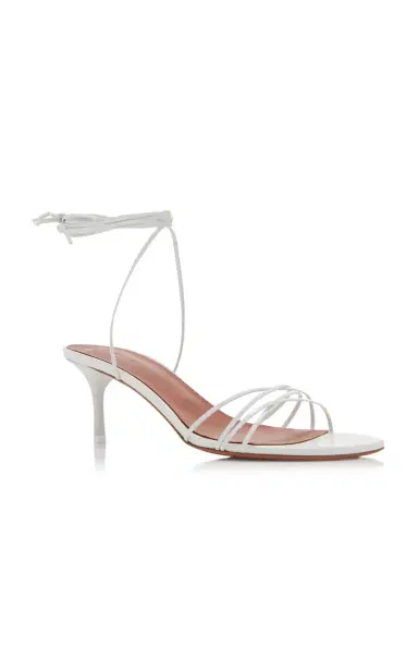 Amina Muaddi Lori Lace-Up Leather Sandals | Thumbnail 5