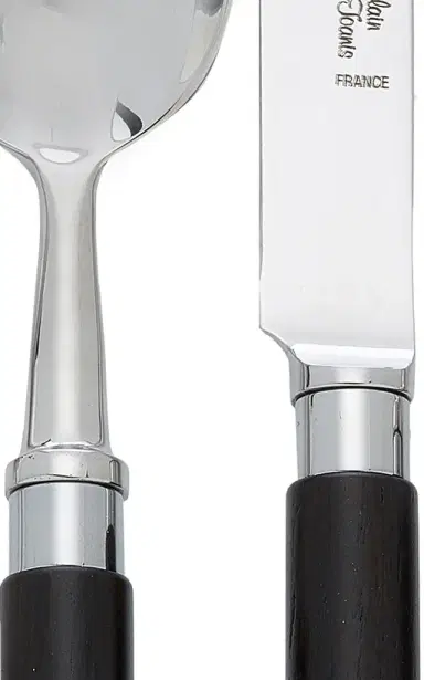 Alain Saint-Joanis Carla Stainless Steel and Ebony Silverware Set - Black | Thumbnail 3