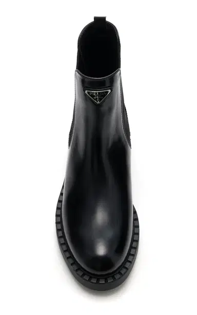 Prada Leather Chelsea Ankle Boots | Thumbnail 3 Prada Leather Chelsea Ankle Boots | Thumbnail 3