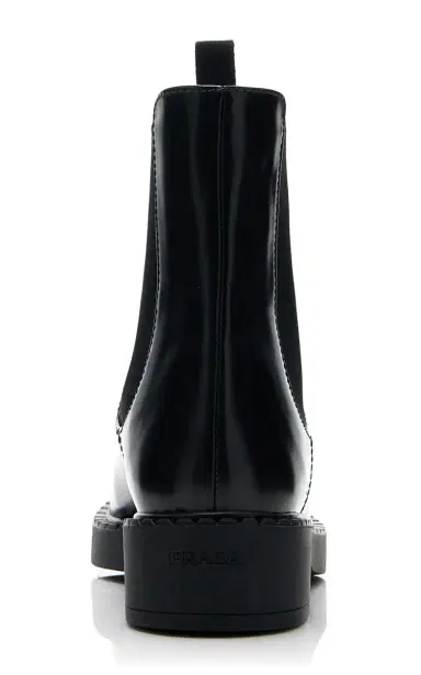 Prada Leather Chelsea Ankle Boots | Thumbnail 5 Prada Leather Chelsea Ankle Boots | Thumbnail 5