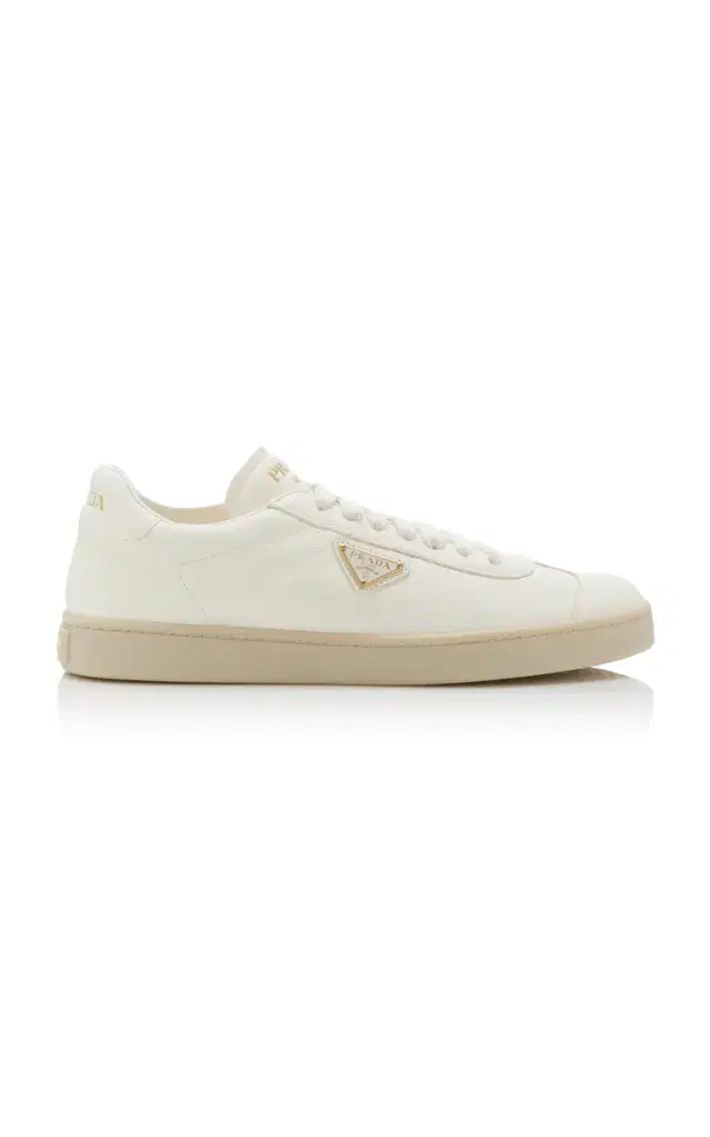 Prada Lane Low Top Leather Sneakers